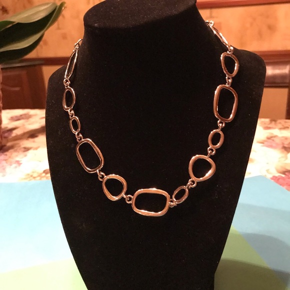 LIA SOPHIA SILVER-TONED GEOMETRIC NECKLACE - Picture 9 of 11